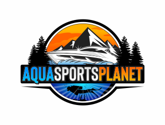 AquaSportsPlanet logo design by mutafailan