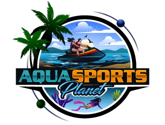 AquaSportsPlanet logo design by LucidSketch