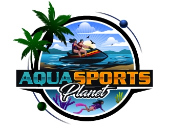 AquaSportsPlanet logo design by LucidSketch