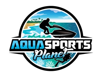 AquaSportsPlanet logo design by invento