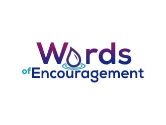 Words Of Encouragement  logo design by mrdesign