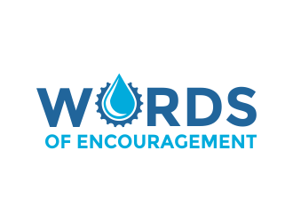 Words Of Encouragement  logo design by Girly