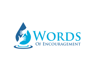 Words Of Encouragement  logo design by Girly