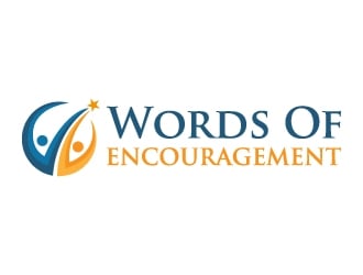 Words Of Encouragement  logo design by akilis13