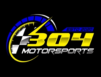 304 Motorsports logo design by MAXR