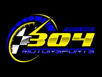 304 Motorsports logo design by MAXR