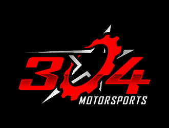 304 Motorsports logo design by Coolwanz