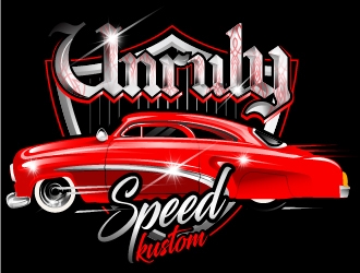 Unruly speed kustom  logo design by Suvendu