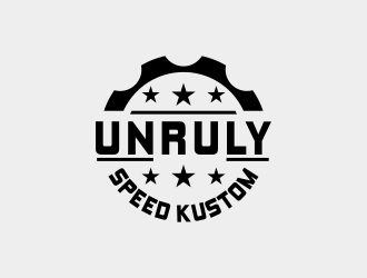 Unruly speed kustom  logo design by azizah