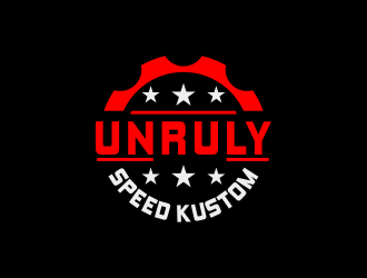 Unruly speed kustom  logo design by azizah