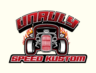 Unruly speed kustom  logo design by mawanmalvin