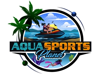 AquaSportsPlanet logo design by LucidSketch