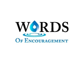 Words Of Encouragement  logo design by BeezlyDesigns