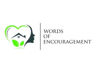 Words Of Encouragement  logo design by jetzu