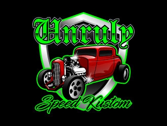 Unruly speed kustom  logo design by daywalker