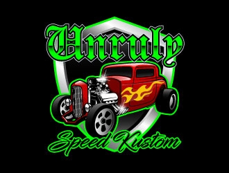 Unruly speed kustom  logo design by daywalker