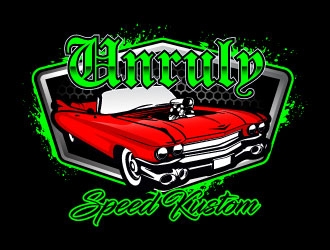 Unruly speed kustom  logo design by daywalker