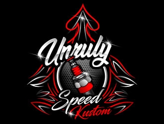 Unruly speed kustom  logo design by Suvendu