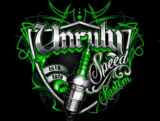 Unruly speed kustom  logo design by Suvendu