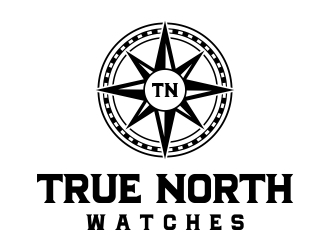 Logo will be a compass/ Company name True North Watches logo design by cikiyunn