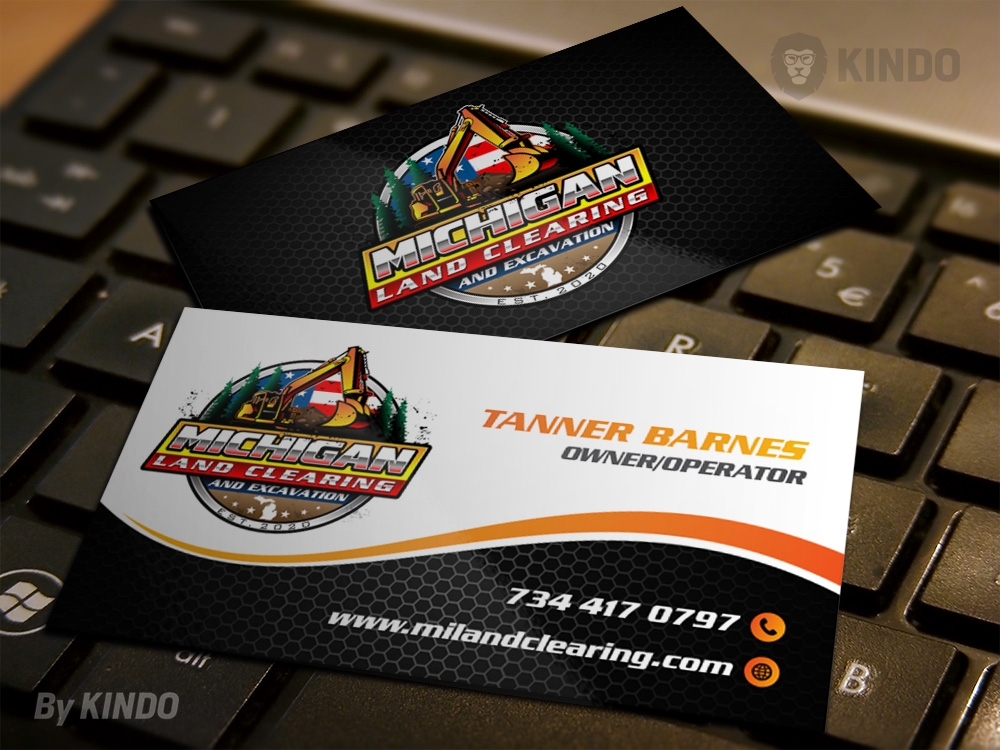 Michigan Land Clearing and Excavation  logo design by Kindo