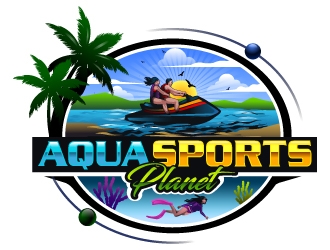 AquaSportsPlanet logo design by LucidSketch