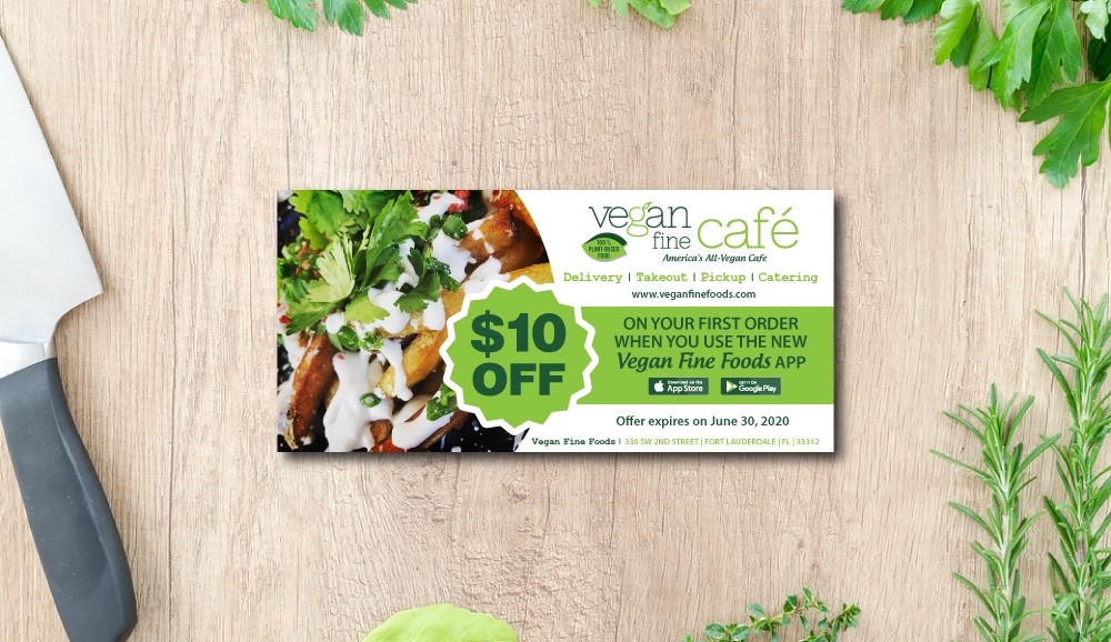 Vegan Fine Cafe logo design by LogOExperT