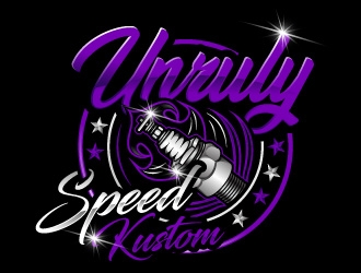 Unruly speed kustom  logo design by Suvendu