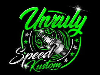 Unruly speed kustom  logo design by Suvendu