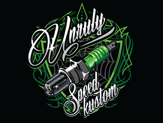 Unruly speed kustom  logo design by gogo