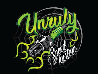 Unruly speed kustom  logo design by gogo