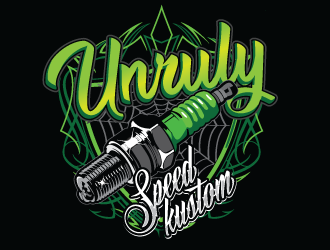 Unruly speed kustom  logo design by gogo