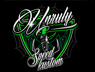 Unruly speed kustom  logo design by gogo