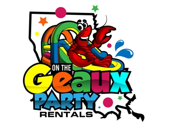 On the Geaux Party Rentals logo design by DreamLogoDesign