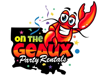 On the Geaux Party Rentals logo design by DreamLogoDesign