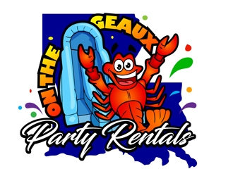 On the Geaux Party Rentals logo design by DreamLogoDesign