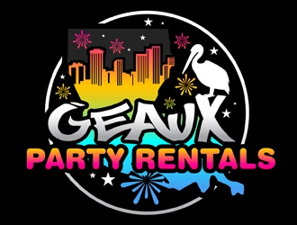 On the Geaux Party Rentals logo design by DreamLogoDesign