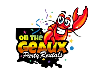 On the Geaux Party Rentals logo design by DreamLogoDesign