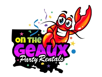 On the Geaux Party Rentals logo design by DreamLogoDesign