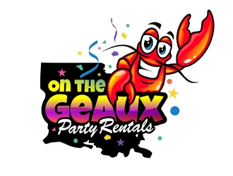 On the Geaux Party Rentals logo design by DreamLogoDesign