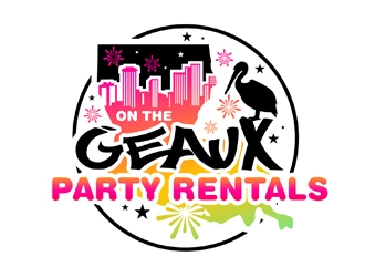 On the Geaux Party Rentals logo design by DreamLogoDesign