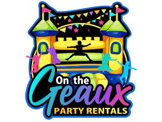 On the Geaux Party Rentals logo design by coco