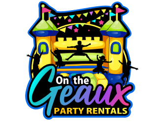 On the Geaux Party Rentals logo design by coco