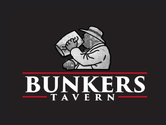 Bunkers Tavern  logo design by AamirKhan