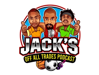 Jack’s of All Trades Podcast logo design by DreamLogoDesign