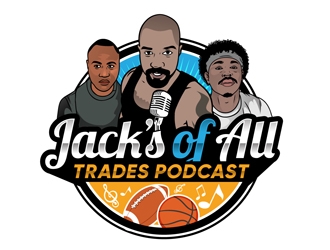 Jack’s of All Trades Podcast logo design by DreamLogoDesign