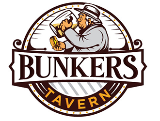 Bunkers Tavern  logo design by gogo