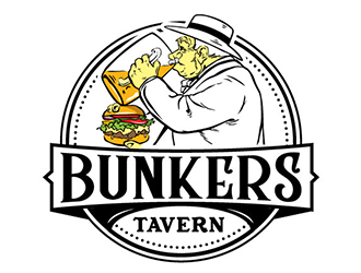 Bunkers Tavern  logo design by gogo