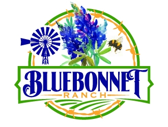 Bluebonnet Ranch logo design by AamirKhan