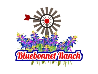 Bluebonnet Ranch logo design by aryamaity